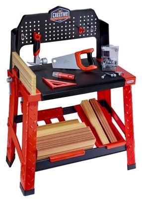 Bērnu darbarīku komplekts, rokdarbnieka galds Little Tikes Creative Construction 643910, daudzkrāsaina