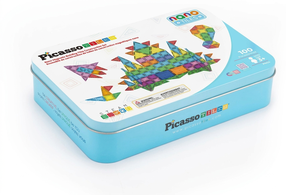 Magnētiskais konstruktors Picasso Tiles Pencil Case PN04, 100 gab., daudzkrāsaina