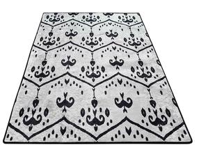 Kiliminis takas Conceptum Hypnose Vogue DJT, balta sp./juoda sp., 300 cm x 80 cm