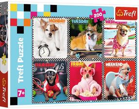 Pusle Trefl Happy dogs 13279, 48 cm x 34 cm, 200 tk, mitmevärviline
