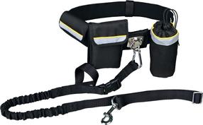 Šuns pavadėlis Trixie Hands Free 1275, juoda sp., 1-1.35 m x 25 mm