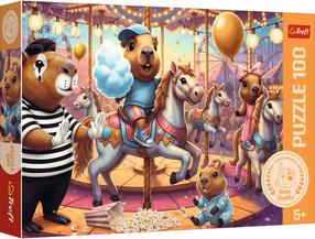 Puzle Trefl Capybaras on Holiday, 41 cm x 27 cm, 100 gab.