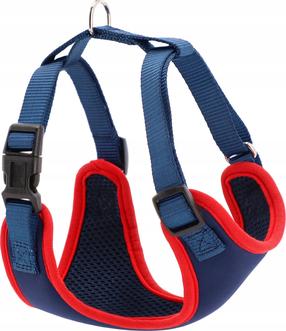 Шлейки для собак Dingo Harness, синий цв./красный цв., 490 - 690 мм, L