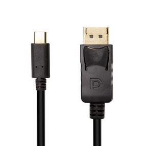Kabelis Power Plant CA912544 CA912544 USB Type-C, Displayport, 3 m, juoda sp.