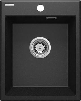Кухонная мойка Deante Eridan ZQE G104, гранит, 40 см x 50 см x 20 см, черный цв.