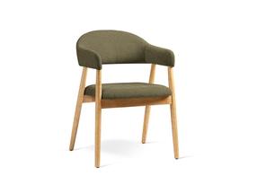 Kėdžių rinkinys Cosmopolitan Design Adra Chenille, matinė, buko sp./šviesiai žalia sp., 59 cm x 56 cm x 77 cm, 2 vnt.