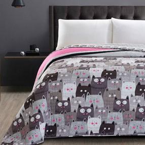 Voodikate Restilo Cat Invasion, mitmevärviline, 240 cm x 220 cm