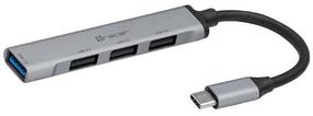 USB sadalītājs Tracer USB-C - 4 x USB TRAPOD46999 USB-C male, 4 x USB female, pelēka krās.