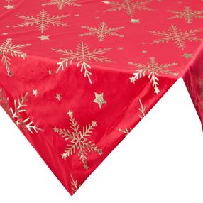 Staltiesė kvadratinė OSB-181-4, aukso/raudona, 85 x 85 cm