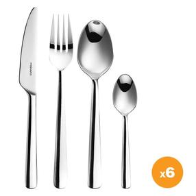 Stalo įrankių komplektas Fiskars Functional Form Shiny, sidabro sp., 24 vnt.