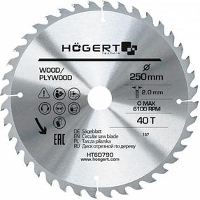 Saeketas Högert HT6D790, 250 mm x 30 mm