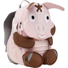 Vaikiška kuprinė Affenzahn Big Friend Tonie Pig, ruda sp./rožinė sp., 31 cm x 12 cm x 20 cm