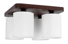Lampa griesti Spot-Light Jenta, E27, 4 x 25 W, balta krās. / valriekstu krās.