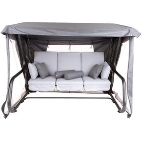 Lauko sūpynės Patio Venezia Lux, balta sp./pilka sp./grafito sp., 221 cm x 143 cm x 173 cm