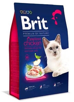 Sausas kačių maistas Brit Premium By Nature Sterilized Chicken, vištiena, 8 kg