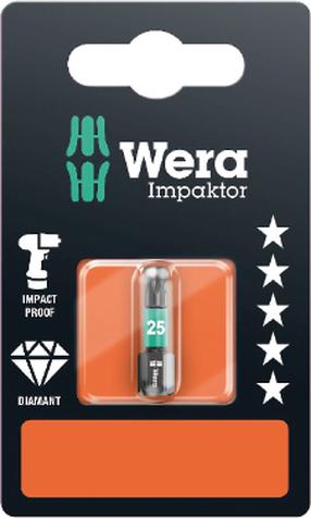 Löökkruvikeeraja otsikud Wera 867/1 IMP DC SB Impaktor, TX20, 25 mm, 1/4"