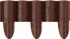 Dekoratīvā sēta Cellfast 34-031, 240 cm x 17 cm, brūna krās., 8 gab.