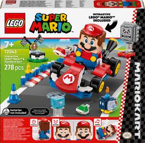 Konstruktorius LEGO® Super Mario Mario Kart™ – interaktyvus „LEGO® Mario™“ ir Standard Kart 72043, 278 vnt.
