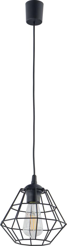 Valgusti rippuv TK Lighting Diamond 6207, E27, 1 x 60 W, must v. / must v.