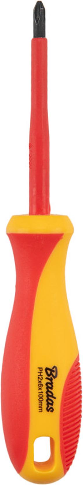 Отвертка Bradas Home & Garage DIY-PH111080-V, перекрестный, изолированный, 0.5 см