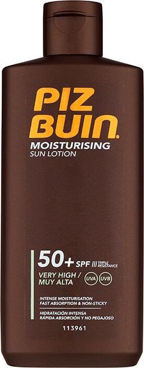 Päevituse hoolduslosjoon Piz Buin Moisturising SPF50, 200 ml