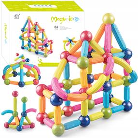 Магнитный конструктор Magnetic Bar, 84 шт., многоцветный