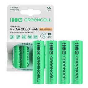Įkraunamas elementas Green Cell GR02 HR6, AA, 2000 mAh, 4 vnt.