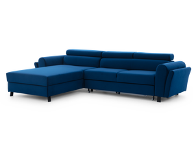 Kampinė sofa - lova Mariall Riviera 81, mėlyna sp., kairinė, 200 x 288 cm x 92 cm