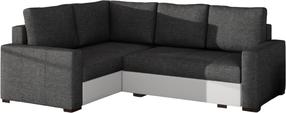 Угловой диван Corona Sawana 05, Soft 17, белый цв./темно-серый цв., левый, 162 x 235 см x 90 см