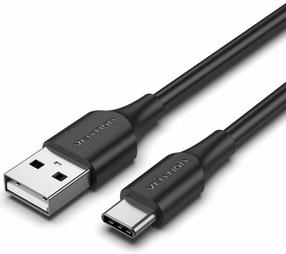 Провод Vention CTHBC, USB Type C/USB Type A, 25 см, черный цв.