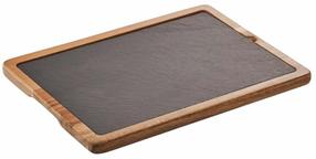 Servēšanas dēlītis Was Slate & Serve, 33 cm x 1.5 cm, 23 cm, Brūna krās.