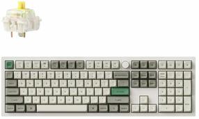 Juhtmevaba arvutiklaviatuur Keychron Q6 Max Q6M-P4 Gateron Jupiter Banana, EN, valge v.