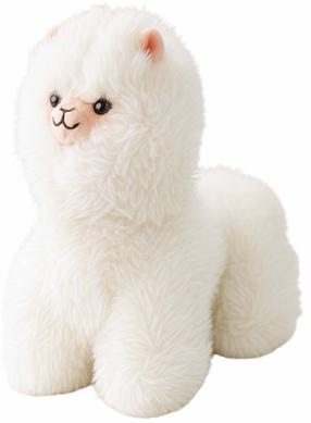 Mīkstā rotaļlieta lama 22371, balta krās., 40 cm