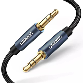 Kabelis Ugreen AV122 3.5mm - 3.5mm 3.5 mm male, 3.5 mm male, 1.5 m, mėlyna sp./juoda sp.