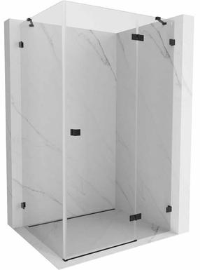 Dušas kabīne Mexen Lunar 834-075-070-70-00-P, taisnstūrveida, bez paliktņa, 75 cm x 70 cm x 200 cm, melna krās./rūdītais