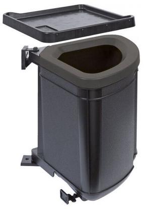 Atliekų rūšiavimo sistema Franke Pivot, 27 l, juoda sp.