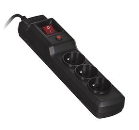 Pikendusjuhe ActiveJet, 5 m, 3 pesa, lülitiga, must v.
