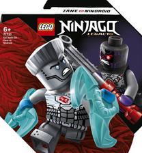 Konstruktorius LEGO Ninjago Epinio mūšio rinkinys – Zane prieš Nindroidą 71731, 57 vnt.
