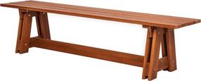 Lauko suoliukas Riva, ruda sp., 180 cm x 40 cm x 43 cm