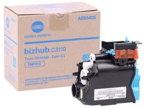 Tonera kasete Konica Minolta TNP-51C, zila krās.