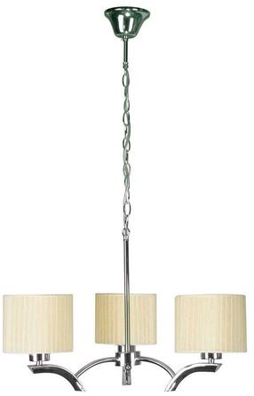 Šviestuvas kabinamas Candellux Draga 33-04208, E27, 3 x 60 W, kreminė sp. / chromo sp., 15 x 7.12 cm