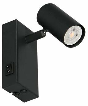 Šviestuvas sieninis Reality Taryn R86851732, GU10, 1 x 5 W, juoda sp. / juoda sp.