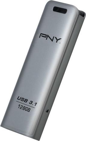 USB atmintinė PNY Elite Steel 3.1, sidabro sp., 128 GB