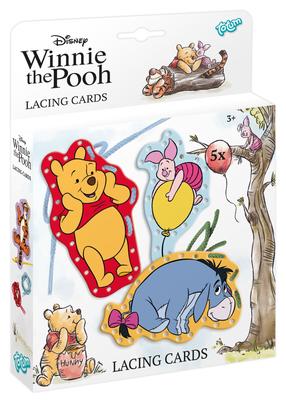 Lavinimo žaislas, virvelių vėrimo rinkinys Totum Winnie The Pooh, įvairių spalvų, 5 vnt.
