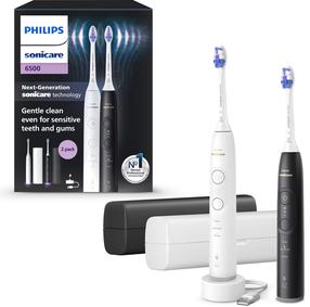 Elektrinis dantų šepetėlis Philips Sonicare Series 6500 HX7419/01, balta sp./juoda sp.