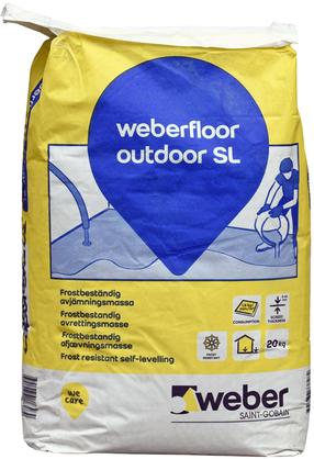 Põranda tasandussegu Saint-Gobain Weber, tasandav, 20 kg
