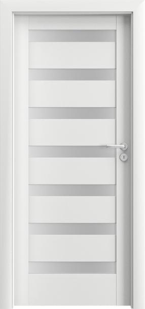 Iekšdurvju vērtne iekšējās telpas Porta PORTAVERTE D7, kreisais, balta, 203 cm x 74.4 cm x 4 cm