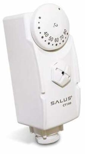 Termostaatpea Salus Controls AT10, seinakinnitus, valge v., 5 cm, 30 - 90 °C