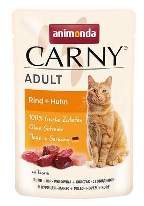 Mitrā kaķu barība Animonda Carny Adult, liellopa gaļa/vistas gaļa, 0.085 kg