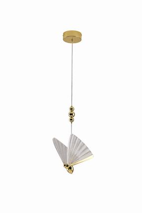 Lampa karināms Light Prestige Mariposa, LED, 3000 - 6000 °K, 1 x 8 W, caurspīdīga krās./zelta krās. / zelta krās.